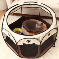 寵物帳篷八角籠圍欄貓籠可折疊貓籠超大家用貓窩四季通用 Pet tent, octagonal cage, fence, cat cage, foldable cat cage, super famil
