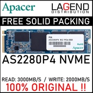 Apacer NVME SSD AS2280P4 M.2 2280 NVMe PCIe SSD 256GB / 512GB M.2 2280 Gen 3x4 3D TLC NAND NVME SSD