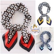 Four-leaf clover square silk scarf size 70x70cm in many colors to make Milana beach camisole