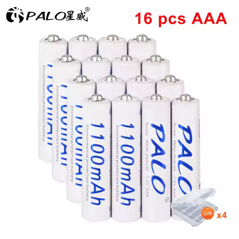PALO 1100mAh 1.2V AAA rechargeable battery 1.2V NI-MH AAA battery rechargeable aaa 3A batteries for 