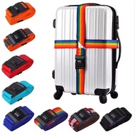 CROSS LUGGAGE BELT + PASSWORD LOCK LUGGAGE SUITCASE CROSS STRAPS BELT WITH LOCK SAFETY LUGGAGE STRAP