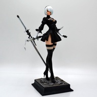 Action Figure Game Nier Automata Yorha 2B Gk Statue 2 Heads Height 28CM