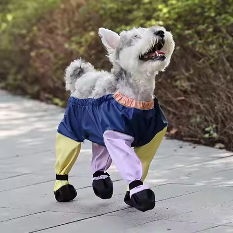 Dog Shoes Leggings Dirty-Proof Suspender Boot Waterproof Dog Pant Anti-Slip Pet Paws Protector for O
