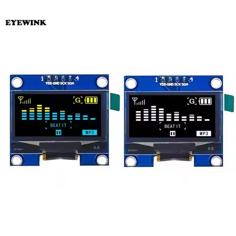 1.3" OLED Module 1.3 inch Display Module White/Blue 128X64 IIC I2C Communicate Color 1.3 Inch OLED L
