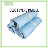 [100 Pcs] Blue Courier Bag Flyers Mailer Packaging Shipping Parcel Plastic Poslaju J&T DHL Ninja Van