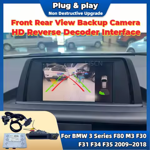 Reverse Camera Kit Special For BMW 3 Series F80 M3 F30 F31 F34 F35 2009~2018 Original Screen Plug & 