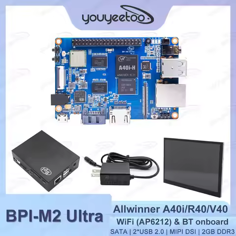 Banana Pi BPI-M2 Ultra Single Board Computer Allwinner A40i 2GB DDR3 RAM 8GB eMMC WIFI&BT On Board S