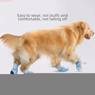 4PCS/Set Dog Shoes For Big Dogs Waterproof Cotton Larger Dog Shoes Dog Boots Cute Puppy Outdoor Thic