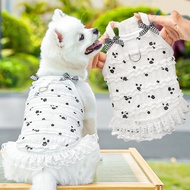 Short Footed Cat Spring And Summer Layered Lace Vest Dog Clothing Cat Clothing Pet Clothing