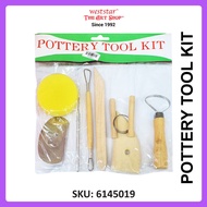 8pcs Assorted Pottery Tools Set  Wooden Pottery Tools Sculpting Tools [Weststar The Art Shop]