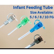 Infant Feeding Tube 5/ 6/ 8/ 10 FG, baby feeding tube for baby feeding Tiub NG Hidung