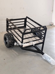 พ่วงท้ายรถatv  พ่วงลากรถatv พ่วงบรรทุกสินค้า พ่วงatvราคาถูก ขนาด 120*80ซม พ่วงลาก ATV รุ่นธรรมดา  4ร