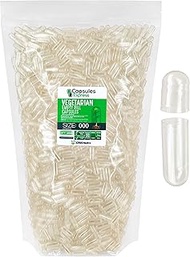 XPRS Nutra Size 000 Empty Capsules - Clear Empty Vegan Capsules - Capsules Express Vegetarian Empty 