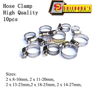 10pcs Hose Adjustable Clamps Hose Connector Clamp High Quality I Shiebongs