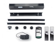 Automatic sliding door opener with touchless infrared sensor