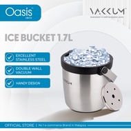 Vakkum Stainless Steel Ice Bucket / Small Ice Bucket / Ice Cooler Bucket / Bekas Simpan Ais Mudah Ba