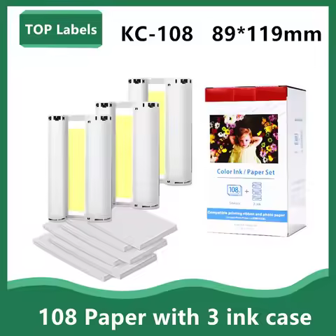 5 inch 89 *119mm KC-108 KC108 For Canon Selphy Color Ink CP1200 CP1300 CP910 CP900 CP1500 3PCS Color
