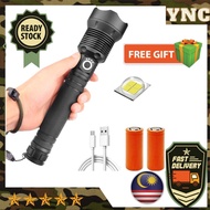 Led Flashlight High Lumens, 90000 Lumens Rechargeable Tactical Flashlights,2x26650 Battery&USB Recha