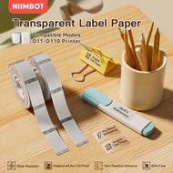 NIIMBOT D11H/D110M/D101 Transparent Sticker Paper,Waterproof And Oil Proof Household Storage