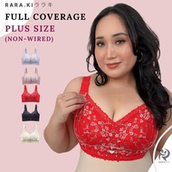 RARAKI PSFF 006 Plus-Size Honeycomb 3D Corrective Bra Full Coverage Size 38-52 C/D/E/F Cup 5-Hook Z-
