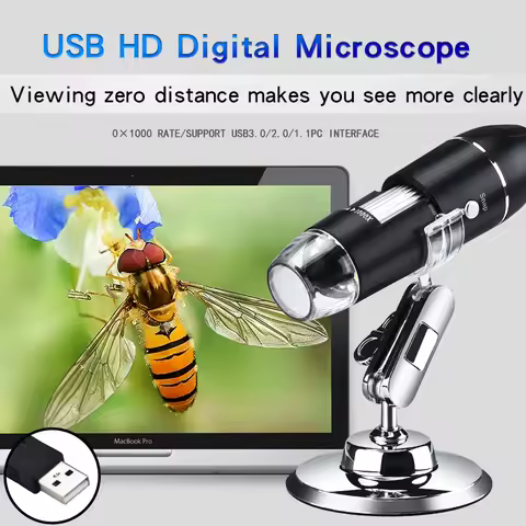 1600X 1000X USB Microscope Handheld Portable Digital Microscope USB Interface Electron Microscopes w