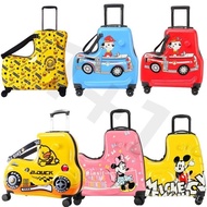 【In stock】Baby drag pole box, luggage box, cycling travel box, inch luggage cartoon, 22 travel box 1DIN