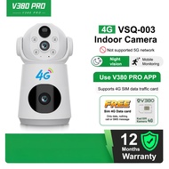 V380 PRO Wireless CCTV Battery Powered 8MP Dual Lens 4g Camera CCTV Night Vision 360 Rotation IP Wif