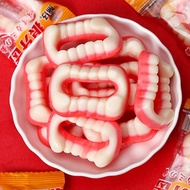 Denture Candy Peach Flavor Influencer Teeth Gummy Candy Flavor Teeth Gummy QQ Candy Tricky Creative 