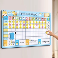Children's Growth Self-Discipline Chart Home Study Plan Schedule Kids Reward Points Record Magnetic 