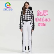 Tianqing Factory Gsou Snow Professional Double Board Windproof Waterproof One-Piece Ski Suit Women T