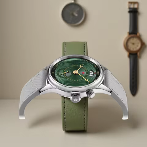 Red Star 40MM Mechanical Watch 5ATM Seagull ST1716 Automatic Movement 316L Stainless Sapphire with C