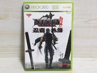 {哈帝電玩}~XBOX360 原版遊戲 忍者外傳 2 Ninja Gaiden II 中文版 光碟微刮 有盒書~