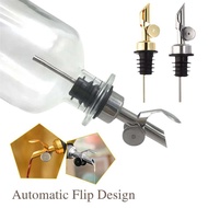 304 Oil Bottle Stopper Cap Dispenser Sprayer Lock Wine Pourer Sauce Nozzle Liquor Leak-Proof Plug Bo