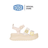 HEYDUDE รองเท้าลำลองผู้หญิง DELRAY BUCK COT CROCH รุ่น HD 43200-0NK - EGRET/LAVENDER/MULTI