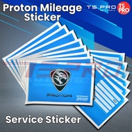 Proton Mileage Sticker / Proton Service Sticker