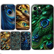 TK-1 Peacock Feathers   Phone Case  For IPHONE  17，15,13,14,12,Mini ,11, Xr, X ,Xs Pro Max 8, 7 Plus