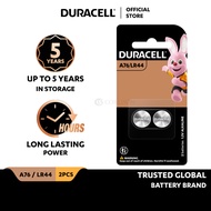 Duracell Specialty A76 / LR44 Alkaline Button Battery 1.5V, pack of 2