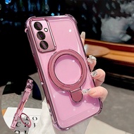 Case For Samsung A24 4G A34 5G A54 5G Advanced silicone electroplated phone case aesthetic 3D phone 