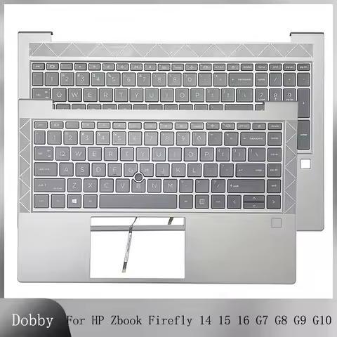 New US Keyboard For HP Zbook Firefly 14 15 G7 G8 Zbook Firefly 14 16 G9 G10 Palmrest Upper Cover Top