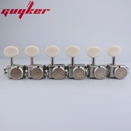 GUYKER Cream Handle String Tuners Electric Guitar Vintage Nickel Machine Heads Tuners For ST TL Guitar Tuning Pegs