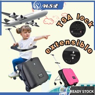 HSL Rideable 20 inch luggage kids luggage foldable trolley bag cabin luggage suitcase cabin stroller baby stroller &amp; Universal wheels portable travel bag