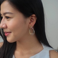 Resin Stud Earrings - The Bahamas Starlace