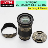 Sticker For Sigma 20-200mm F3.5-6.3 DG Contemporary Camera Lens Decal Skin Vinyl Wrap Protective Fil