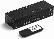 Y.D.F 8K@60Hz HDMI Switcher 5 in 1 Out Aluminum Support 4K@120Hz HDR10+ HDCP 2.3 CEC HDMI 2.1 Switch