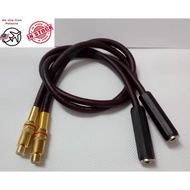 2nos. RCA Socket (Female) to 2nos. 1/4" Mono Socket (Female)(50cm)(1M)(2M)(3M)