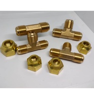 BRASS FLARE TEE SAE / FLARE FITTING