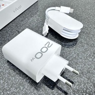 ORIGINAL 100% CHARGER ADAPTER VIVO 120W / 200W FAST CHARGER FLASHCHARGE 2.0 ADAPTOR TYPE C Cable For