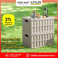 Citylife Folding Storage Box Oudoor Camping Storage Box 37L Collapsible Storage Container