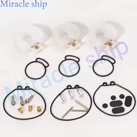 Outboard Motor 6J8-W0093-00 02 Carburetor Repair Kits for Yamaha 25HP 30HP Carburetor 6J8-14301-11 6
