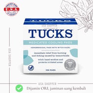 [ORI USA] TUCKS Hemorrhoid Medicated Cooling Pads with Witch Hazel 100 Pads Hemorrhoid Used by Hospi